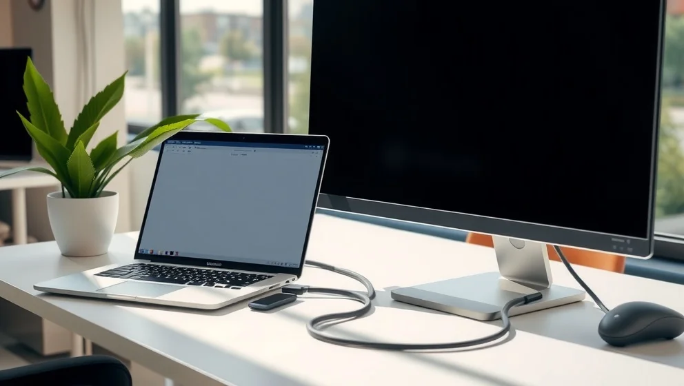 Så kopplar du laptop till skärm enkelt