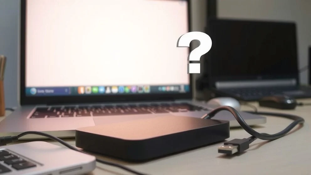 Varför hittar jag inte min externa hårddisk