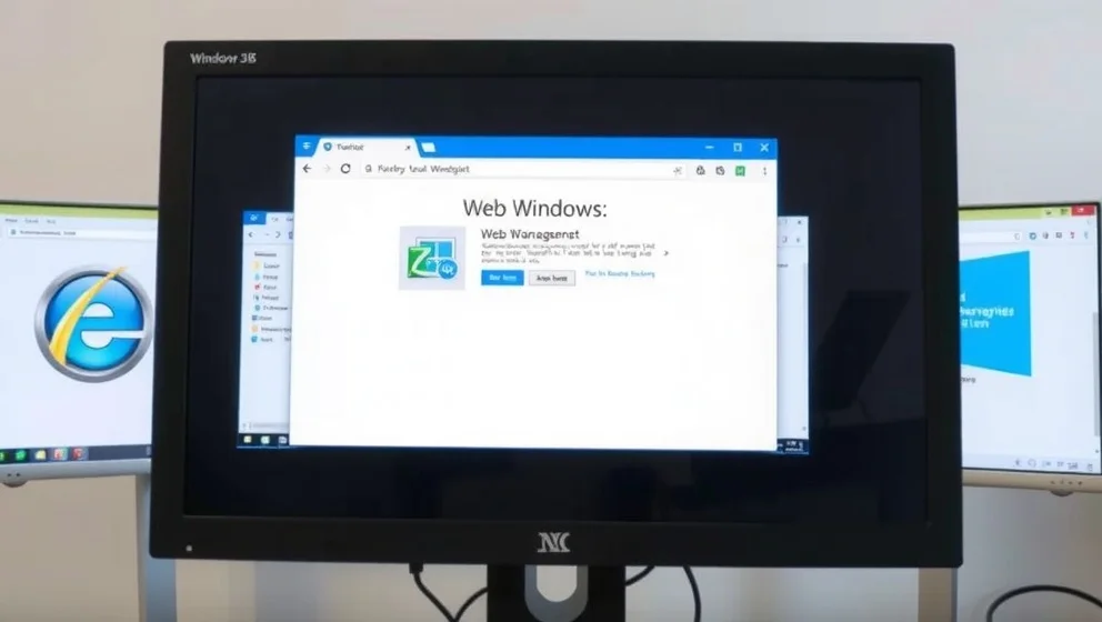 Visa fönster knapp på datorskärmen